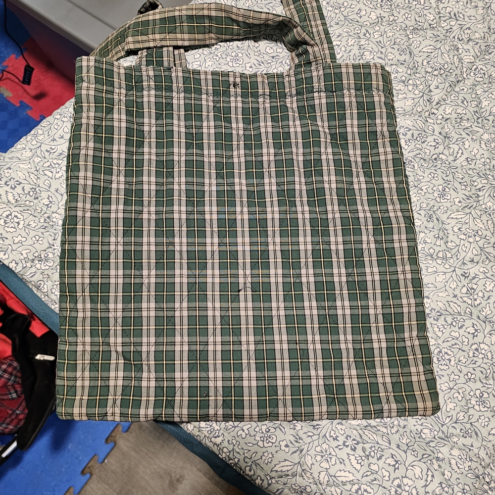 Handmade Cape Breton Tartan Green Tote Bag